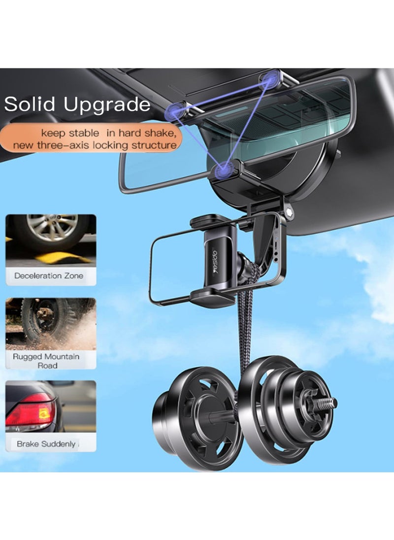 Yesido Mirror Phone Holder, Vehicle RearView  - Image 2