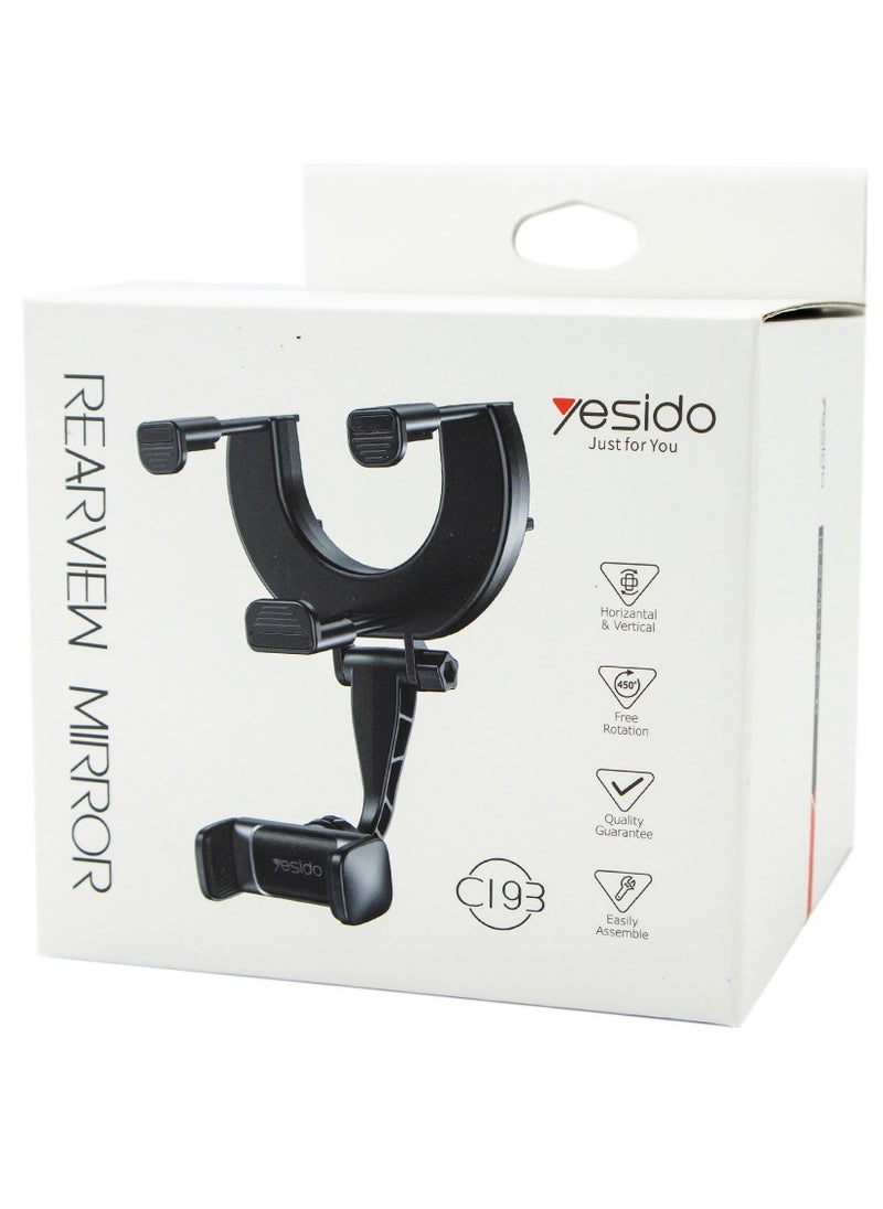 Yesido Mirror Phone Holder, Vehicle RearView  - Image 4