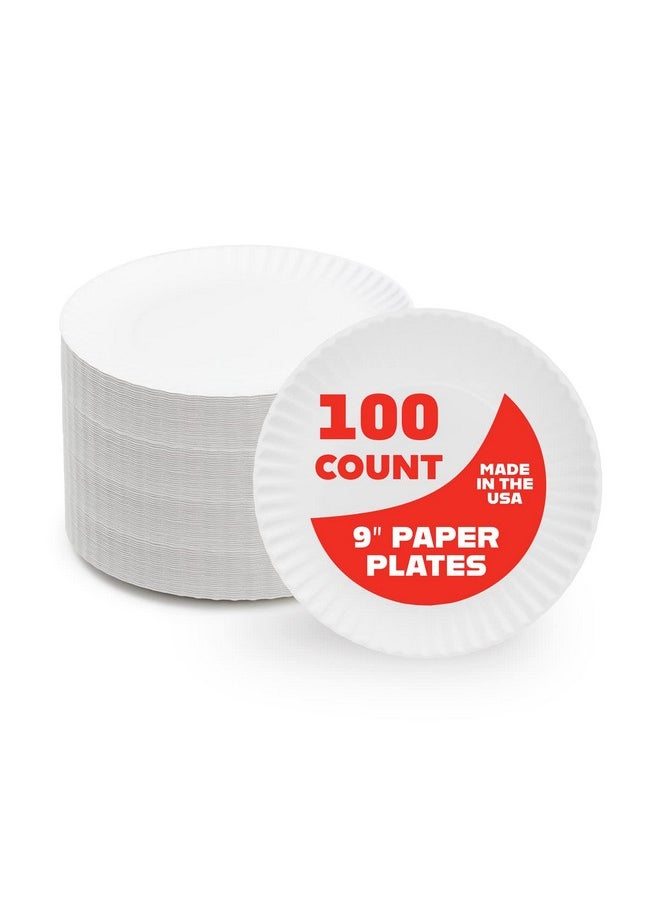 Hygloss Hygloss Products 69109 Paper Plates (69109), 9", 100 Pcs  - Image 1
