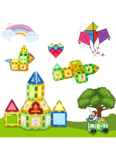 AlsayedP 38 Pcs Magnetic Tiles Set Creative 3D Magnetic Building Blocks for Kids Educational Magnet Toys for Boys and Girls 