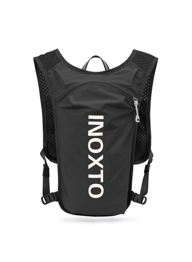 INOXTO Inoxto Lightweight Breathable Quick-dry 5l Running Backpack With Hydration Bladder, 591 Black With White + Hydration Bladder - Image 3