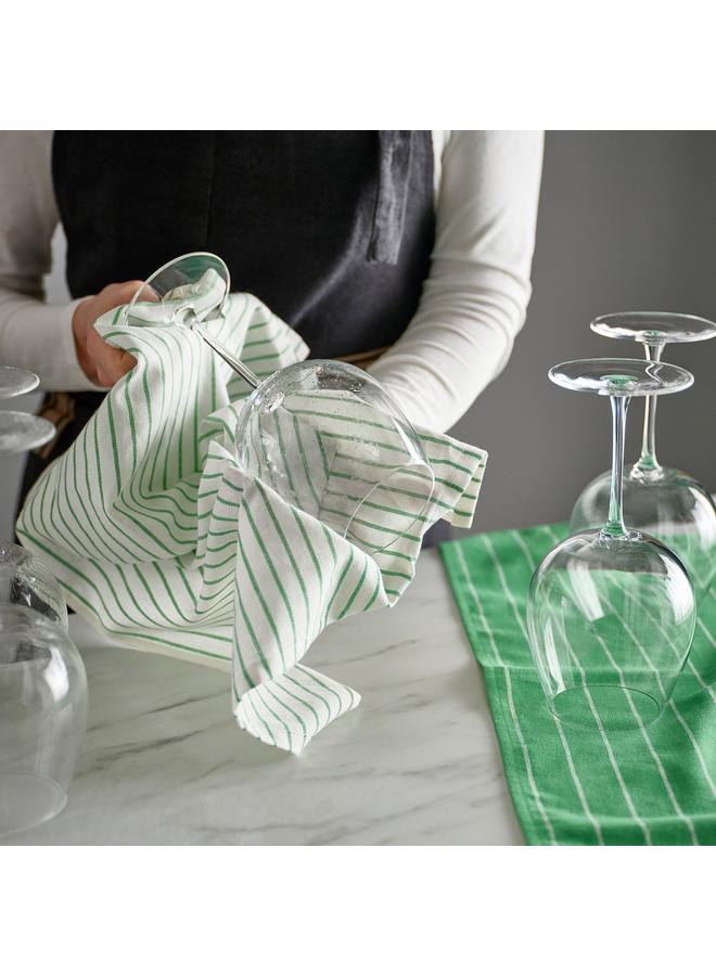 erorex Tea towel, green/blue striped, 45x60 cm - Image 2