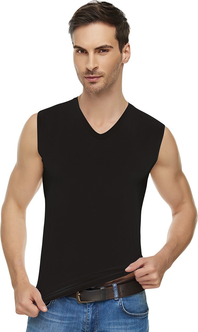 Tutku Elit ELT1305 Elit Elastane V-neck New Sleeve 3 Pieces Black 
