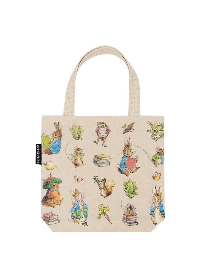 Out of Print Peter Rabbit Mini Tote Bag with Inner Pocket - Small Tote Bag for Book Lovers and Kids - Image 1