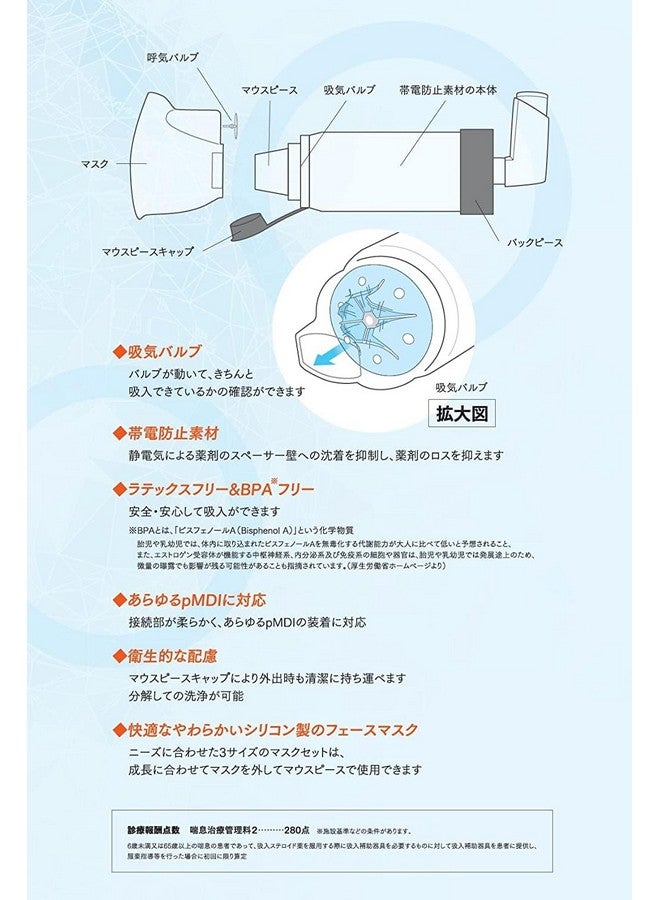 Rossmax Aerospacer Valved Holding Chamber (Large Mask) - Image 4
