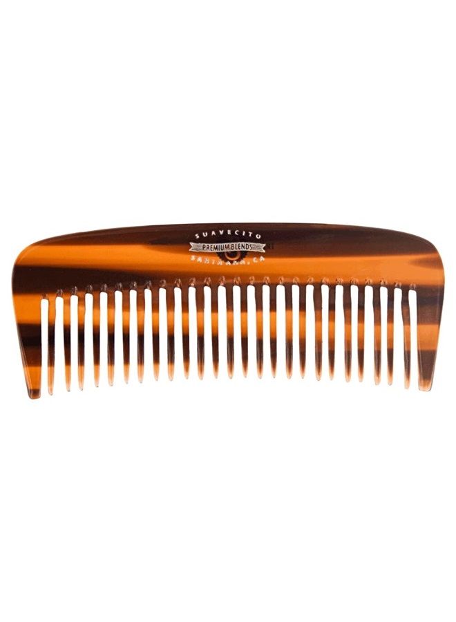 SUAVECITO Beard Acetate Amber Comb Volumizing Detangling Shaping - Image 2
