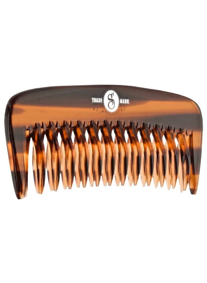 SUAVECITO Beard Acetate Amber Comb Volumizing Detangling Shaping - Image 1