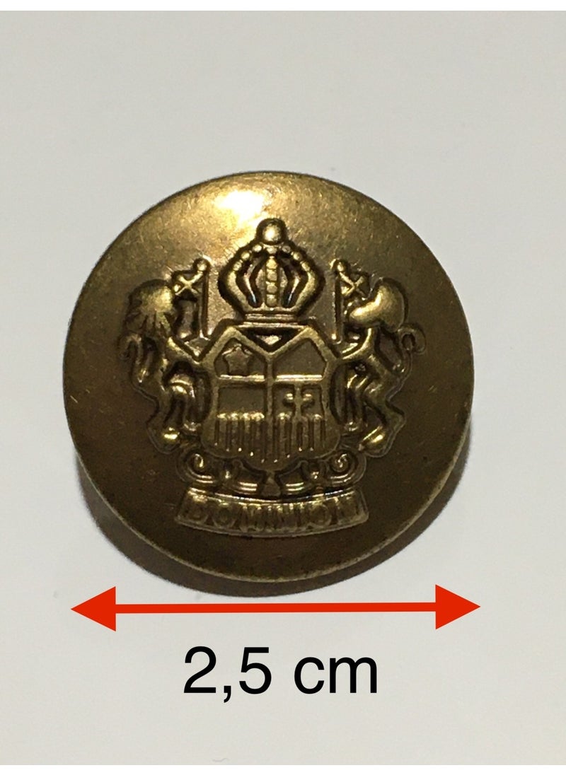 Karan Tuhafiye Karan Haberdashery Coat Trench Coat Button Metallized (Plastic) Set of 6  - Image 3