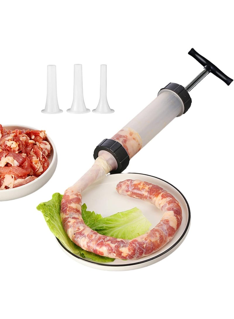 Mombar Maker and Sausage Filler Kitchen Tool for Fast Clean Stuffing of Oriental Recipes with High Quality Food Safe Plastic and Stainless Steel Parts - Image 1