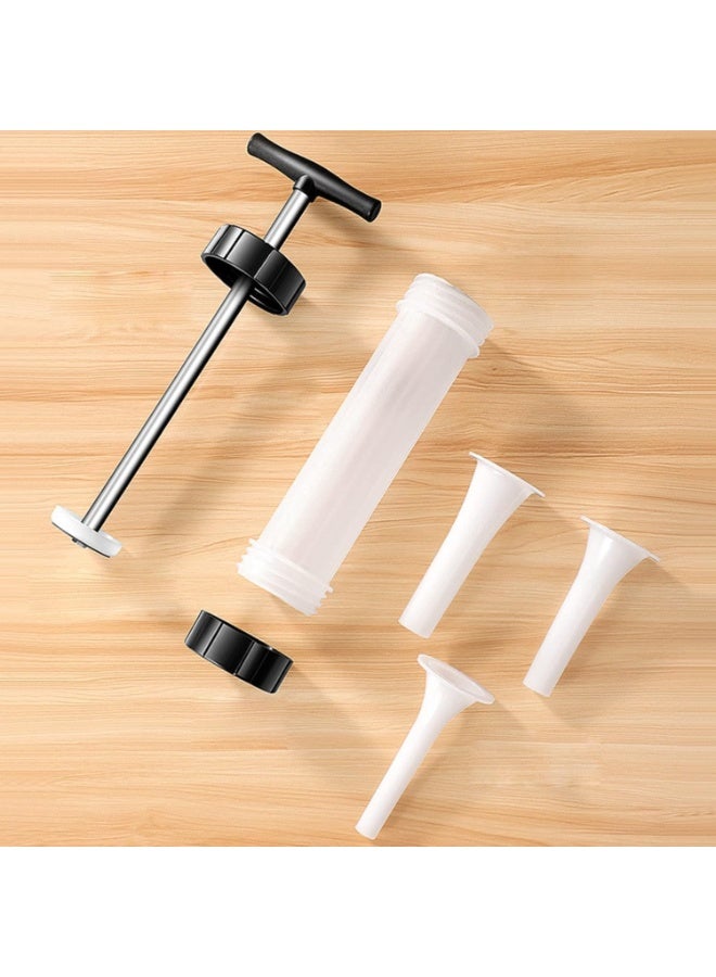 Mombar Maker and Sausage Filler Kitchen Tool for Fast Clean Stuffing of Oriental Recipes with High Quality Food Safe Plastic and Stainless Steel Parts - Image 2