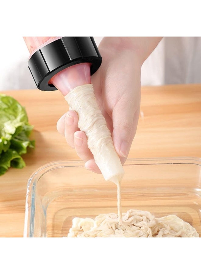 Mombar Maker and Sausage Filler Kitchen Tool for Fast Clean Stuffing of Oriental Recipes with High Quality Food Safe Plastic and Stainless Steel Parts - Image 5