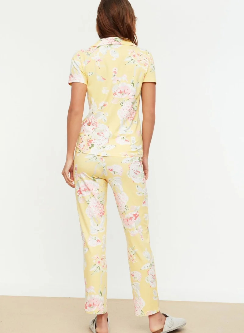 trendyol Floral Print Pyjama Set