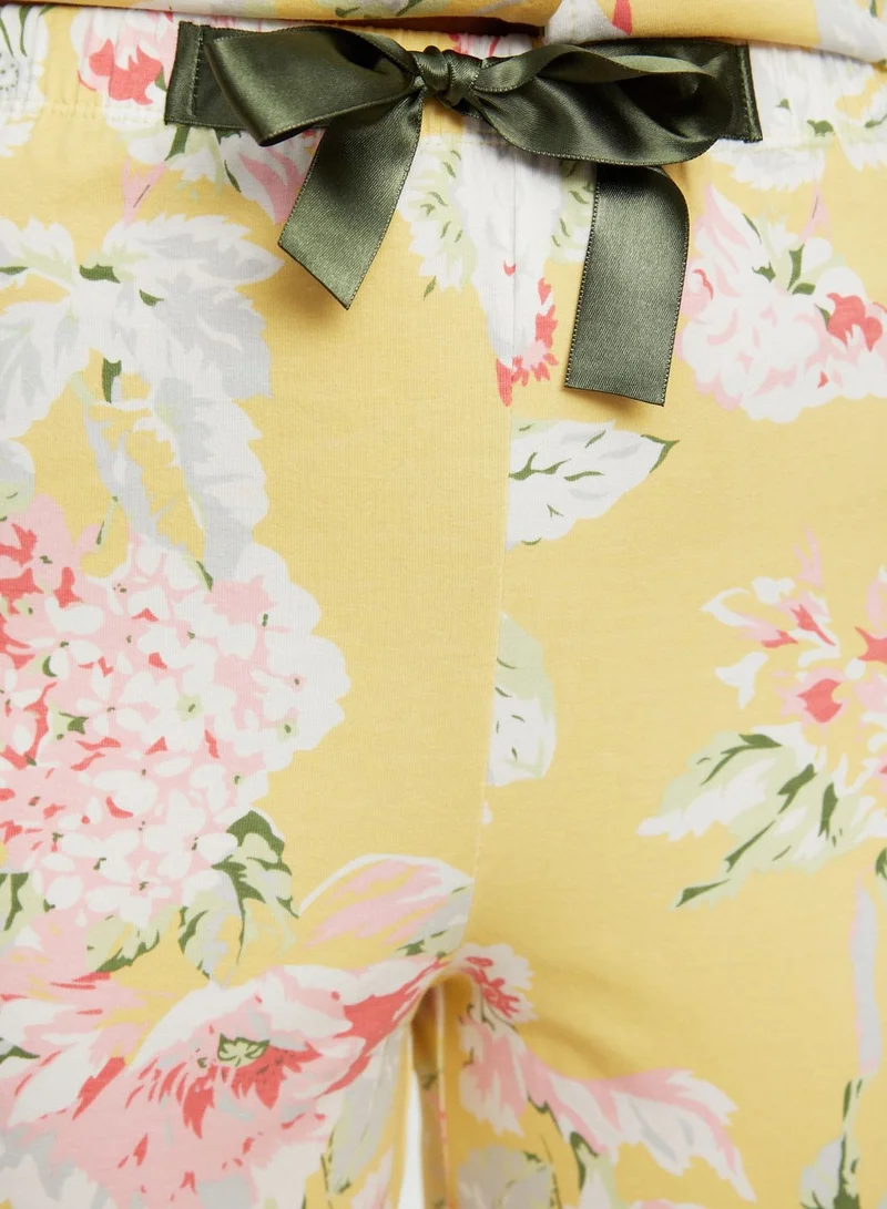 trendyol Floral Print Pyjama Set