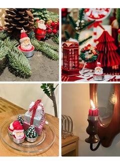 Generic 6pcs Mini Candle Head Design Small Antique Candles Christmas Tree Candle Gift Box Suitable for Dining Table Living Room Decor  - Image 4