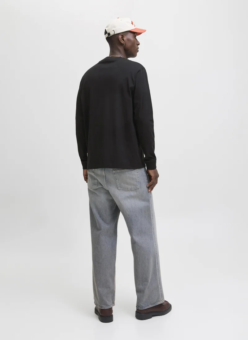 جاك اند جونز Embroidered Crew Neck T-Shirt
