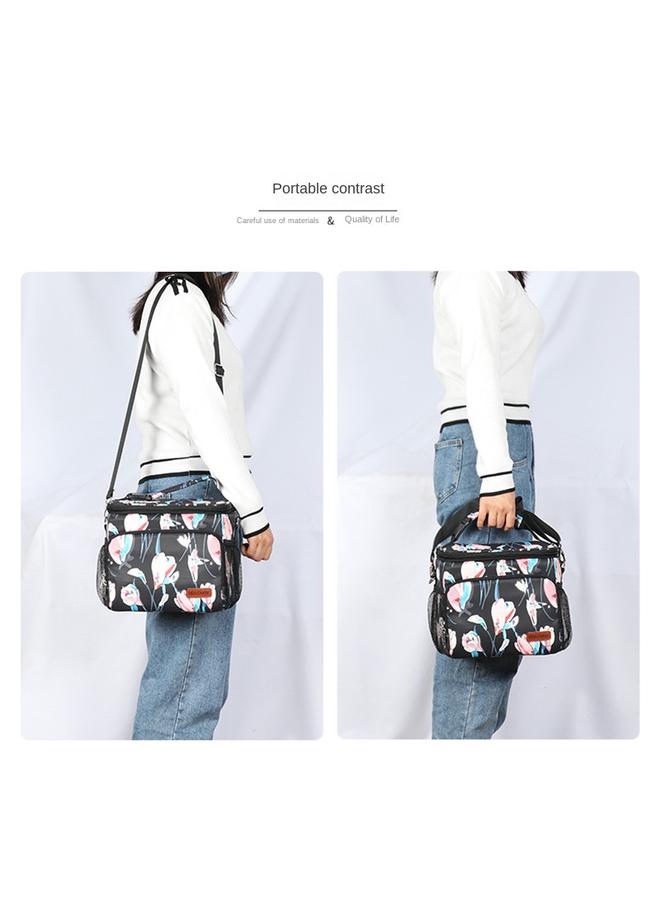 Bluejw 10L Portable Lunch Box Bag Student Insulation Bag Portable Lunch Lunch Bag EVA Leak-proof Water Belt Meal Bag Ice Bag - Image 5