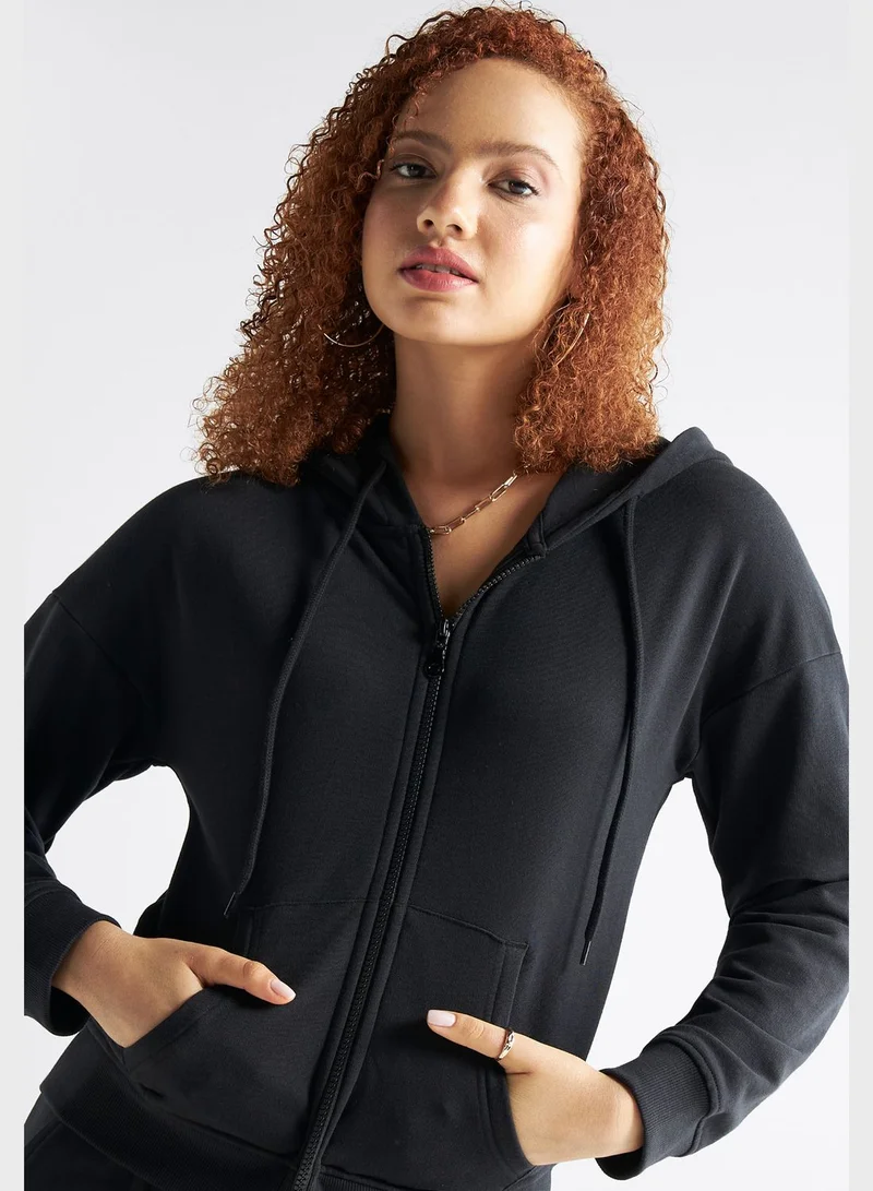 FAV Printed Pocket Detail Hoodie