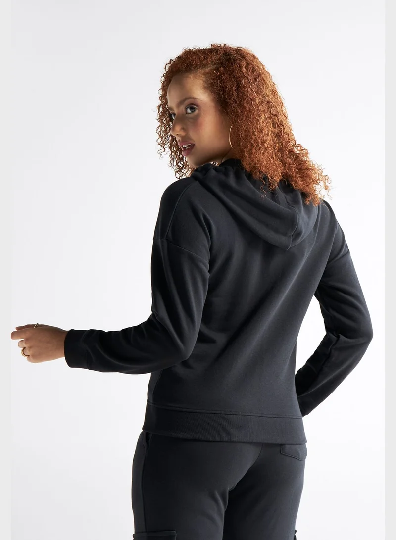 FAV Printed Pocket Detail Hoodie