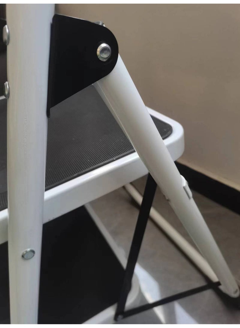 AGD Portable 3 Step Home Metal Ladder with Wide Pedal Anti-Slip Folding Ladder with Handle for Home, Kitchen, Garden and Office - Image 5