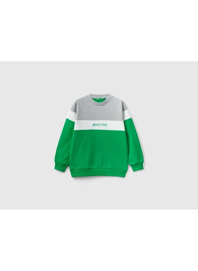 يونايتد كولورز أوف بينتيون Sweatshirt With Logo Embroidery