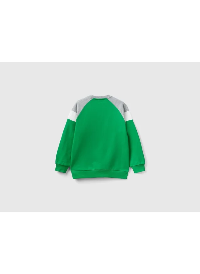 يونايتد كولورز أوف بينتيون Sweatshirt With Logo Embroidery