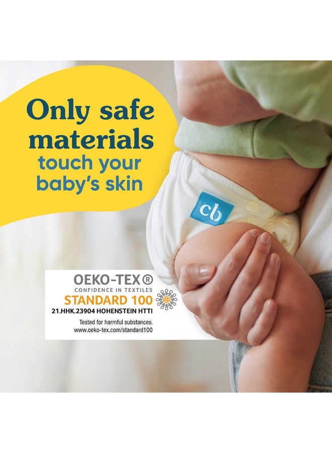 Charlie Banana Cloth Diapers, Reusable, Washable, Adjustable One Size Diaper, for Babies and Toddlers, with Absorbent Inserts - Sealy Seas, 3 Pack - Image 3