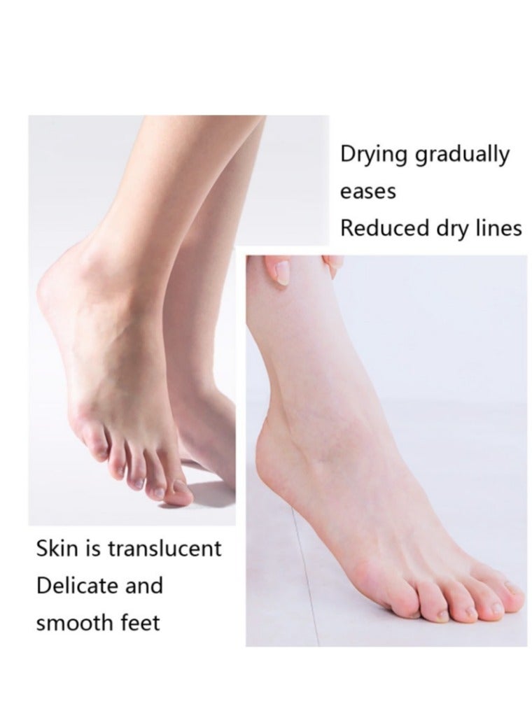 efero 2 Pairs Honey Milk Foot Mask For Dry Cracked Feet,Remove Dead Skin Niacinamide Moisturizing Foot Mask Moisturizing Repairing Nourishing Exfoliating Smooth Skin Care Dry Cracked Feet,Remove Dead Skin - Image 3