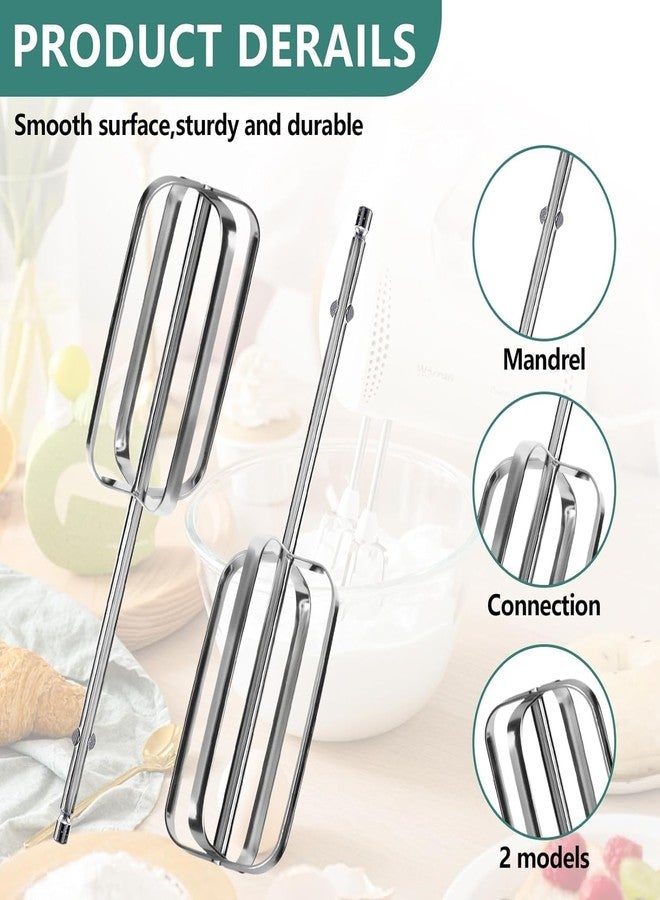 Antrys Hand Mixer Beaters Attachments Compatible with Hamilton Beach Hand Mixers 62682RZ, 62692, 62695V, 64699, Durable Replacement Mixer Whisk Parts for Hamilton Beach Hand Mixer Beaters -2 Pack - Image 2