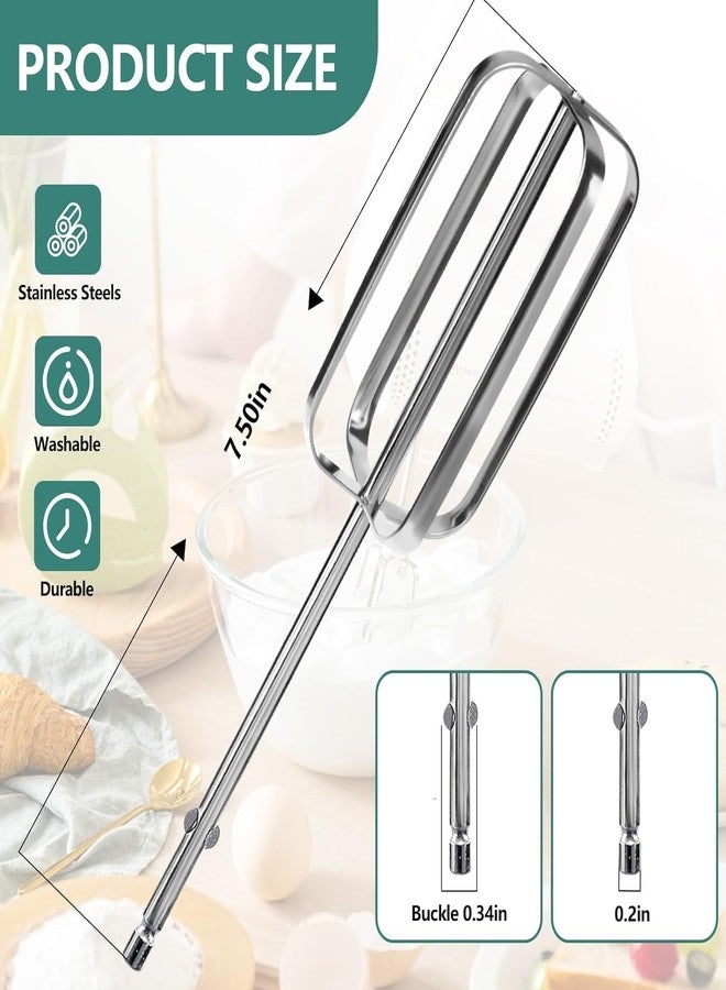 Antrys Hand Mixer Beaters Attachments Compatible with Hamilton Beach Hand Mixers 62682RZ, 62692, 62695V, 64699, Durable Replacement Mixer Whisk Parts for Hamilton Beach Hand Mixer Beaters -2 Pack - Image 3