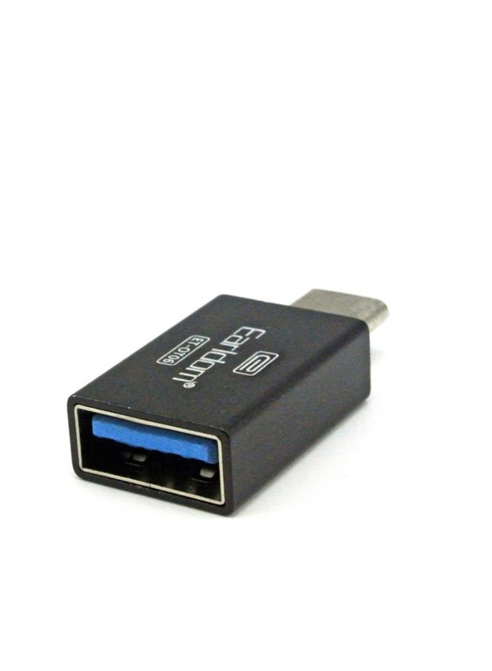 OTG Adapter Model (ET-OT06) Type C Male To USB Female - Black