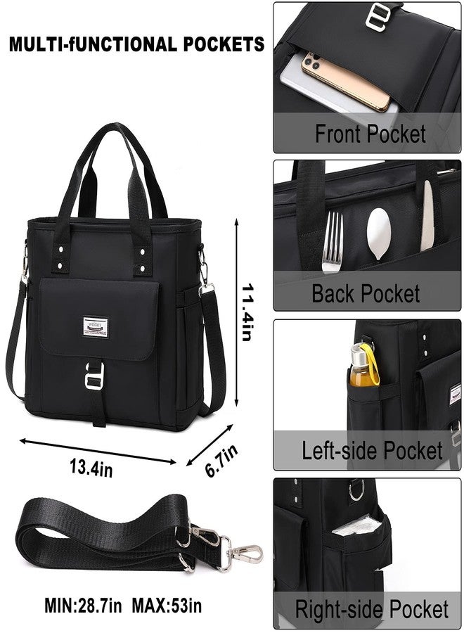 Weitars Insulated Lunch Bag for Men Women,Leak Proof Lunch Box for Work,Extra Large Lunch Tote Bag With Removable Shoulder Strap with Side Pockets,Reusable Lunch Cooler Purse For Picnic Hiking - Image 3