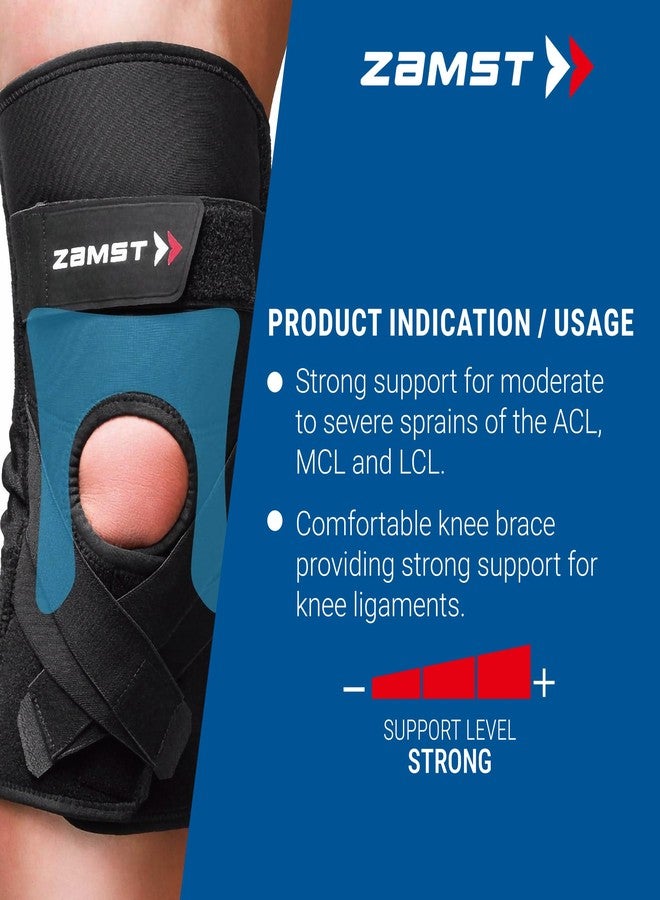 Zamst ZK-Protect Sports Knee Brace With Flexible Resin Stays Protecting the Knee Ligaments For Sprains of the ACL, MCL, LCL-for Basketball, Volleyball, Football, Soccer,Skiing (Large) - Image 5