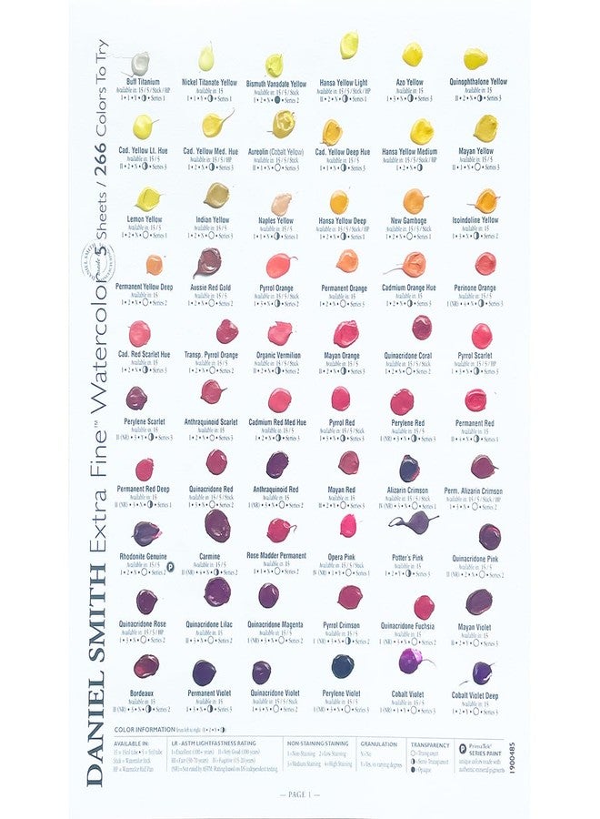 DANIEL SMITH Extra Fine Watercolor - 266 Watercolor and 22 Gouache Dot Card - Image 2