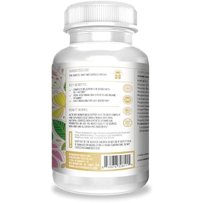 ACTIF IBS Women Maximum Support with 10+ Advanced Factors – Non GMO, Made in USA, 60 Count - Image 2