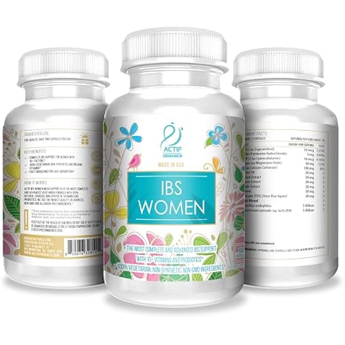 ACTIF IBS Women Maximum Support with 10+ Advanced Factors – Non GMO, Made in USA, 60 Count - Image 4