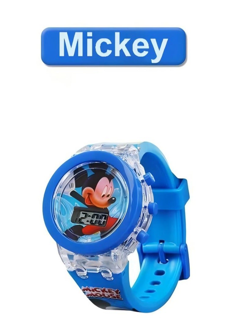 Mickey Kids Digital Watch – Cute LED Glow Wristwatch for Boys & Girls with Flashing & Gradient Light Modes, Comfortable Strap & Fun Cartoon Design - Image 2
