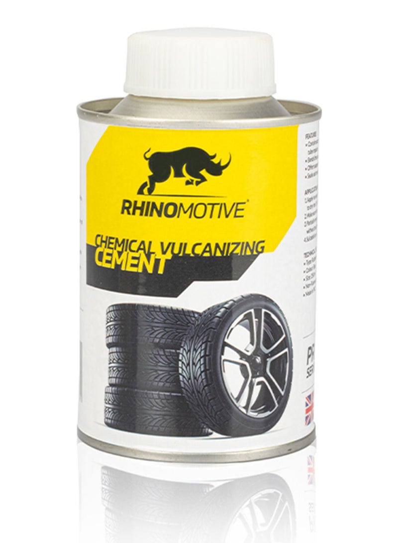 RHINOMOTIVE Automotive Tire repair Rubber Solution for permanent seal 250ML  - Image 1