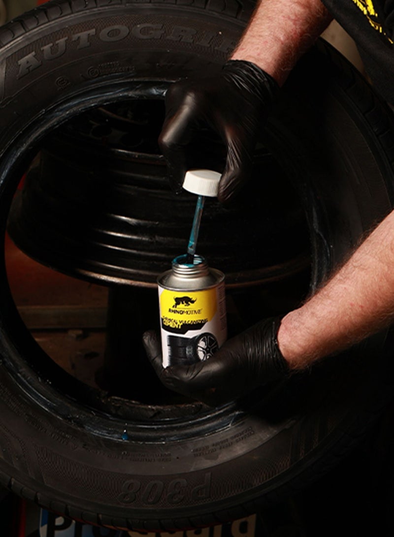 RHINOMOTIVE Automotive Tire repair Rubber Solution for permanent seal 250ML  - Image 4
