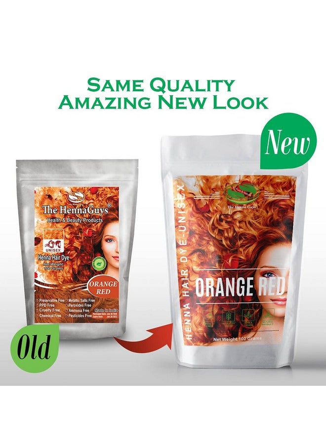 The Henna Guys Henna Hair & Beard Dye 100% Natural & Chemical Free The Henna Guys (1 Pack Red Orange)  - Image 4