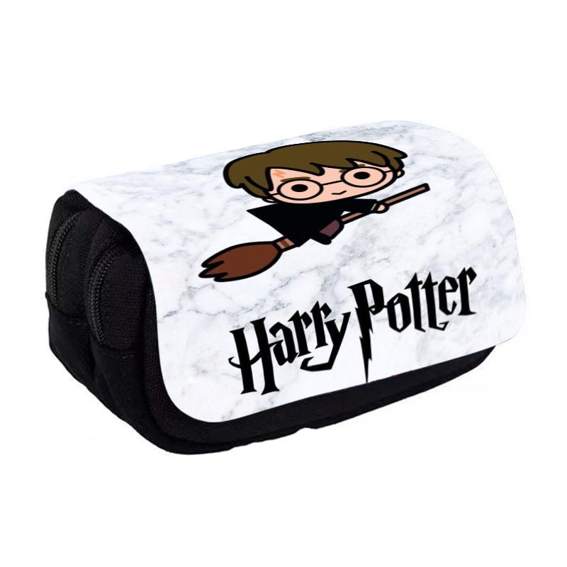 2025 Harry Potter Double-Layer Large-Capacity Flip-Top Pencil Case Printed Kidsren'S Pencil Case Diy - Image 4