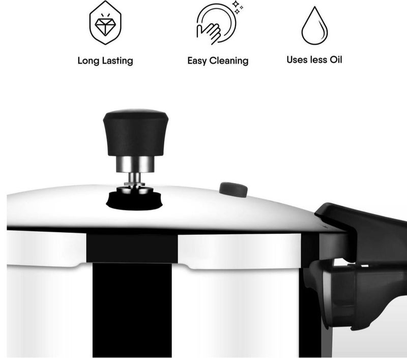 ستال طنجرة ضغط ستال إكسبريس ثلاثية السعة 1 لتر، مناسبة للأطفال، تعمل بالحث الحراري، مزودة بغطاء خارجي، متوافقة مع مواقد الحث الحراري والغاز، ضمان 5 سنوات - Image 1