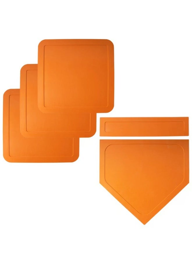 COYO Throw Down 5 Baseball Bases with Home Plate + Pitcher's Rubber - Backyard Rubber Base Set Perfect for Baseball, Teeball + Kickball - Image 5