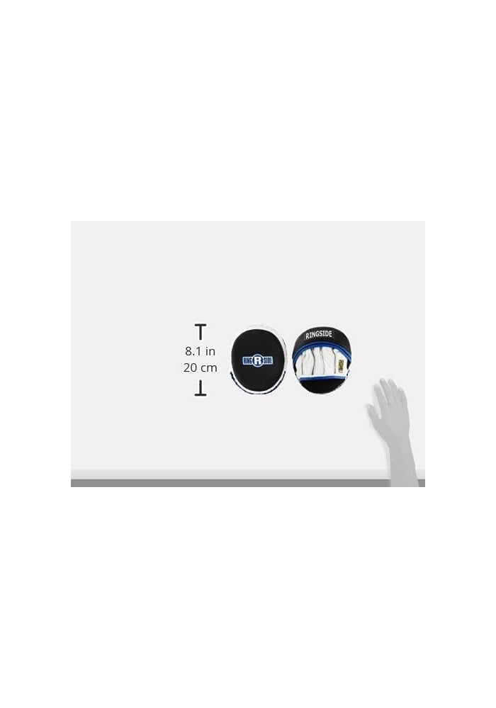Ringside Gel Micro Boxing MMA Punch Mitts (Pair) - Blue/Black - Size S - Image 3