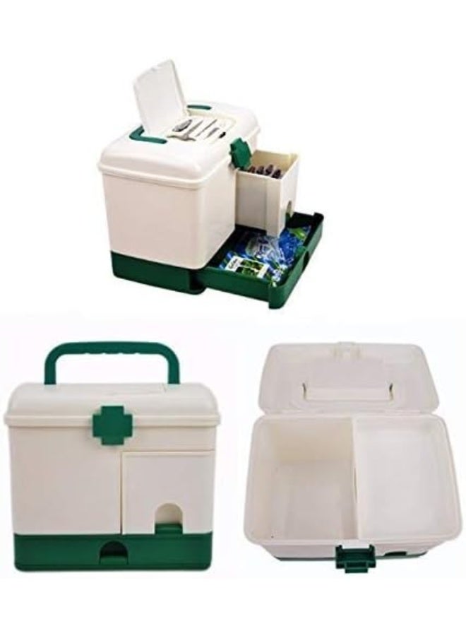 DYAKC Medication Chest Pill Case Family Emergency Kit Storage Organizer Household Multi-Layer First Aid Kit Multifunctional Medicine Box - Image 3