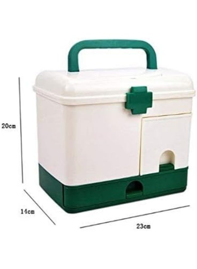 DYAKC Medication Chest Pill Case Family Emergency Kit Storage Organizer Household Multi-Layer First Aid Kit Multifunctional Medicine Box - Image 4