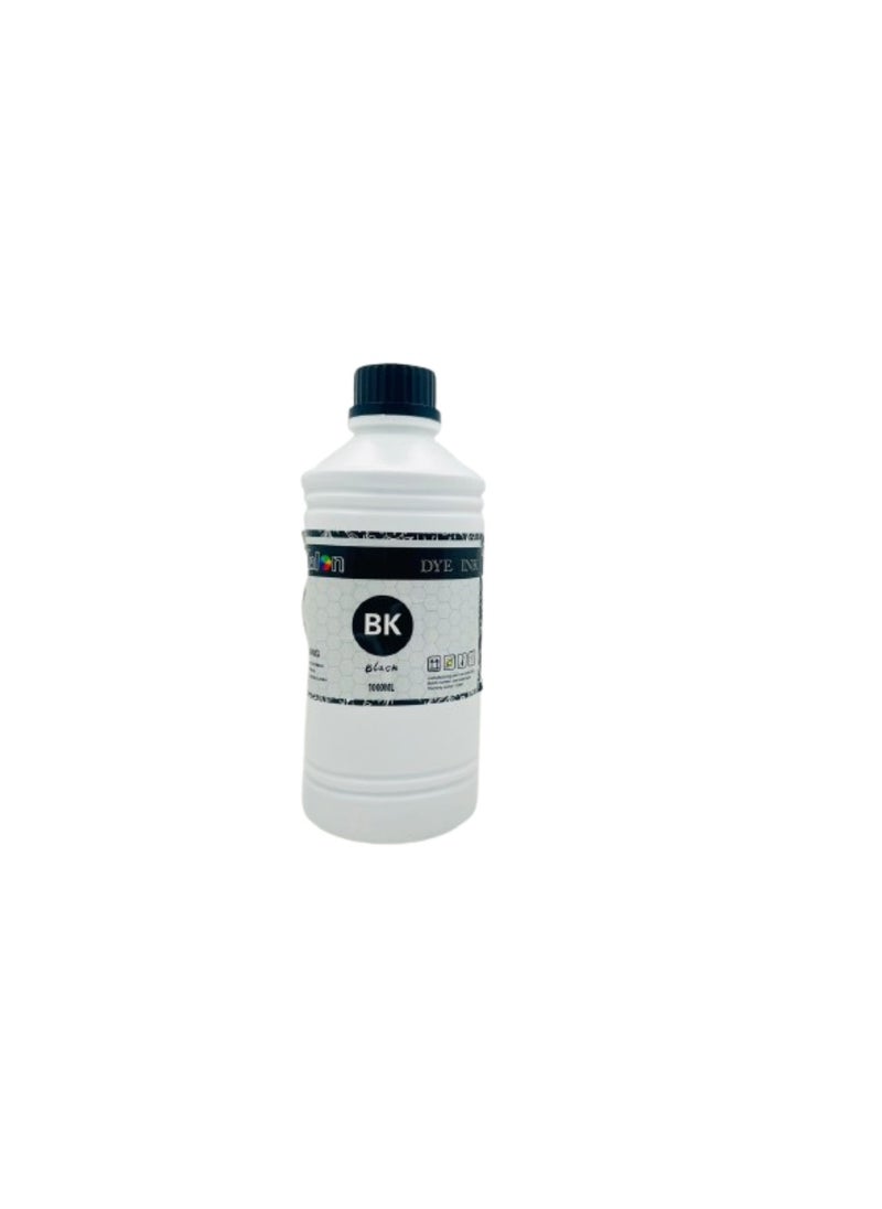 Kalon Kalon 1000ML High Quality DYE Universal Compatible Ink for Ecotank Inkje Epson Printer {black}  - Image 1