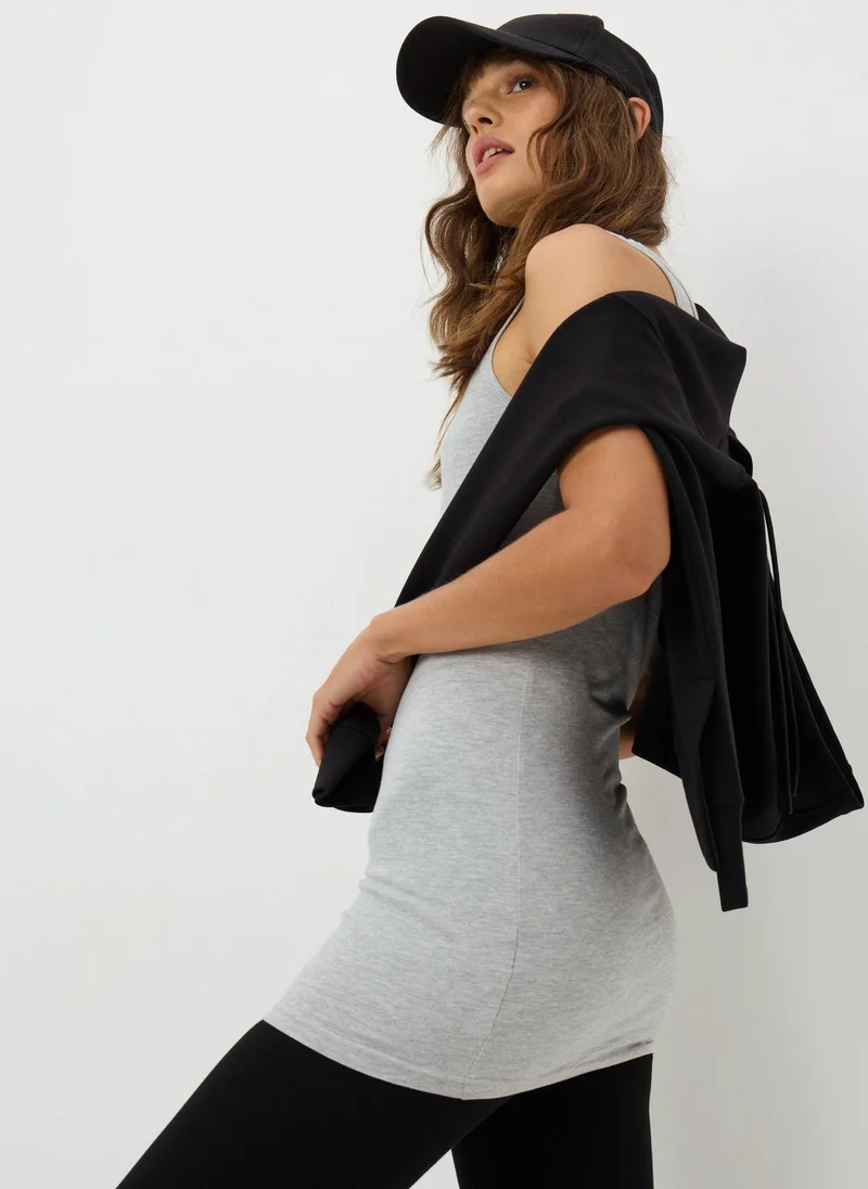 Matalan Grey Essential Longline Vest Top