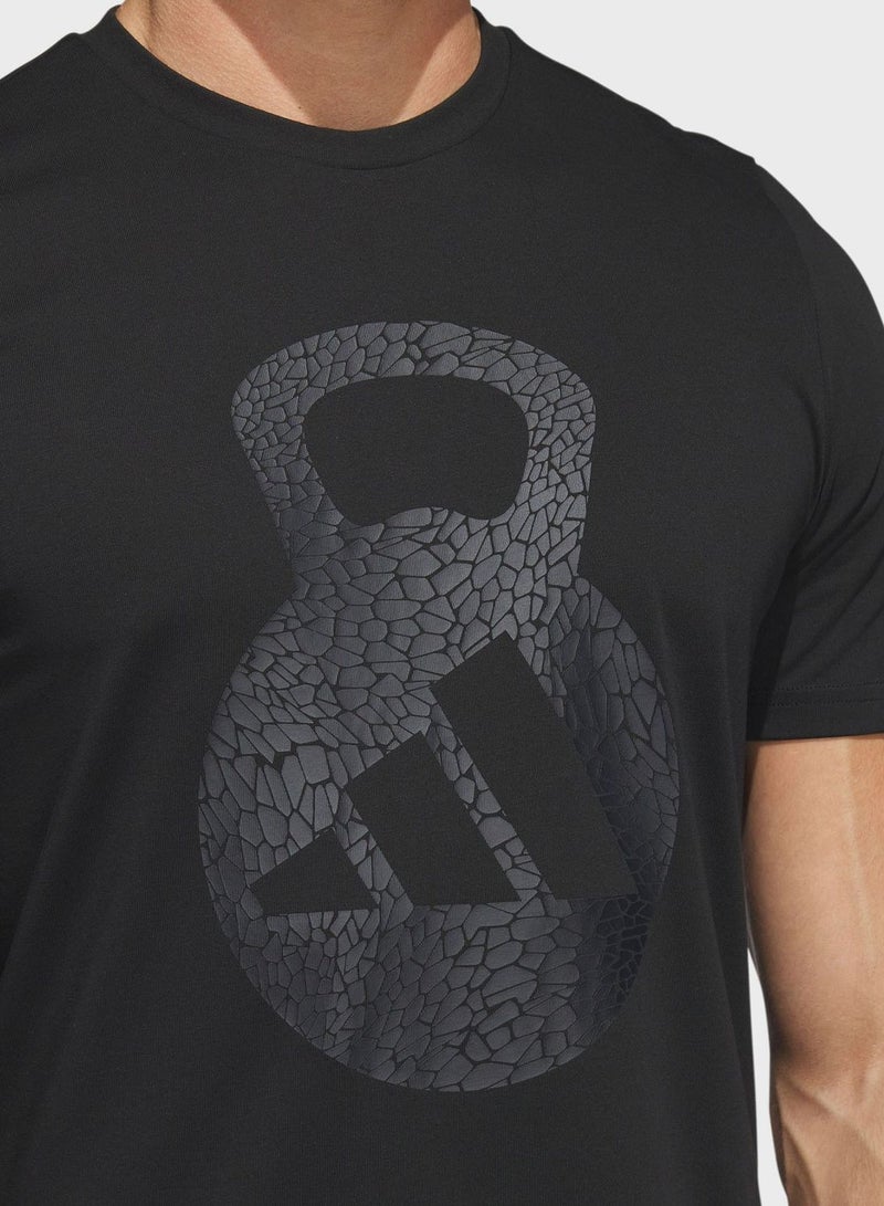 اديداس تيشيرت تدريب بأكمام قصيرة وشعار بتقنية ايروريدي - Image 3