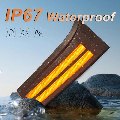 TBHOO LED Daytime Running Lights For 2007-2013 Toyota Tundra 08-13 Sequoia Fog lights DRL Amber Turn Signals LED Headlight Guard Tundra Headlight Assemblies Fog Lights(for Tundra 07-13 DRL) - Image 4