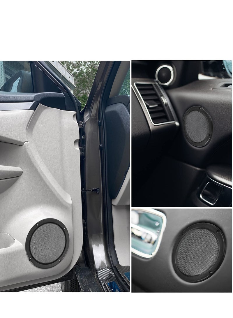 Y&D 6.5 Inch Universal Car Speaker Cover Grille, 4 Pieces Replacement Dust-Proof Grille Auto Assembly Parts (Black)  - Image 4